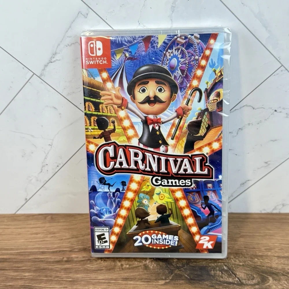Carnival Games (Nintendo Switch, 2018) Brand New SEALED 20 Playable Games